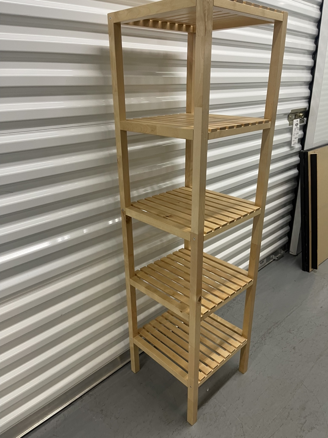 IKEA Wooden 5-Shelf Storage Rack - photo 2