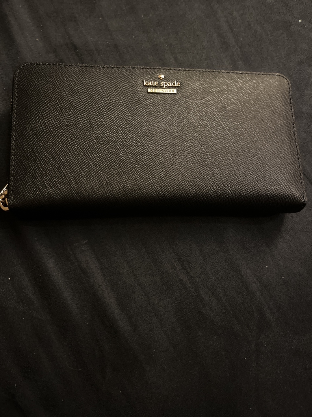 Kate Spade New York Black Zip Around Wallet