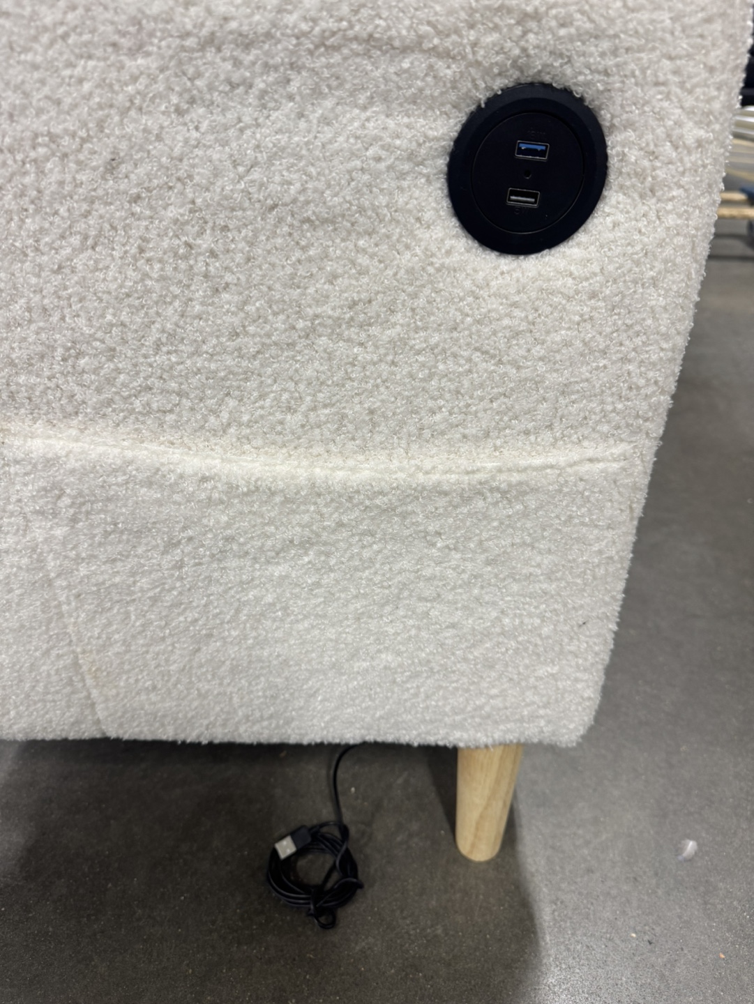 Cozy Loveseat with USB Charging Ports - photo 3