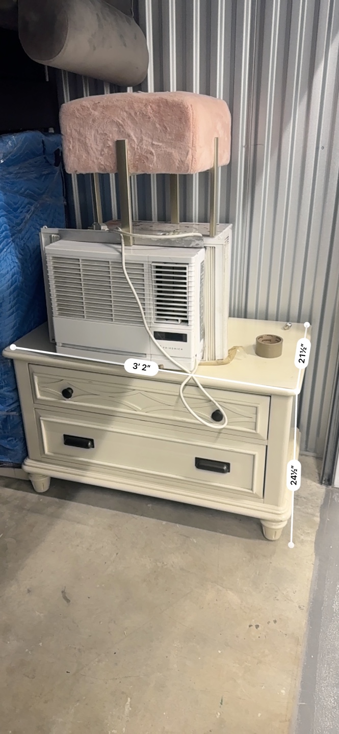 White Armoire with Two Doors and Drawer - photo 2