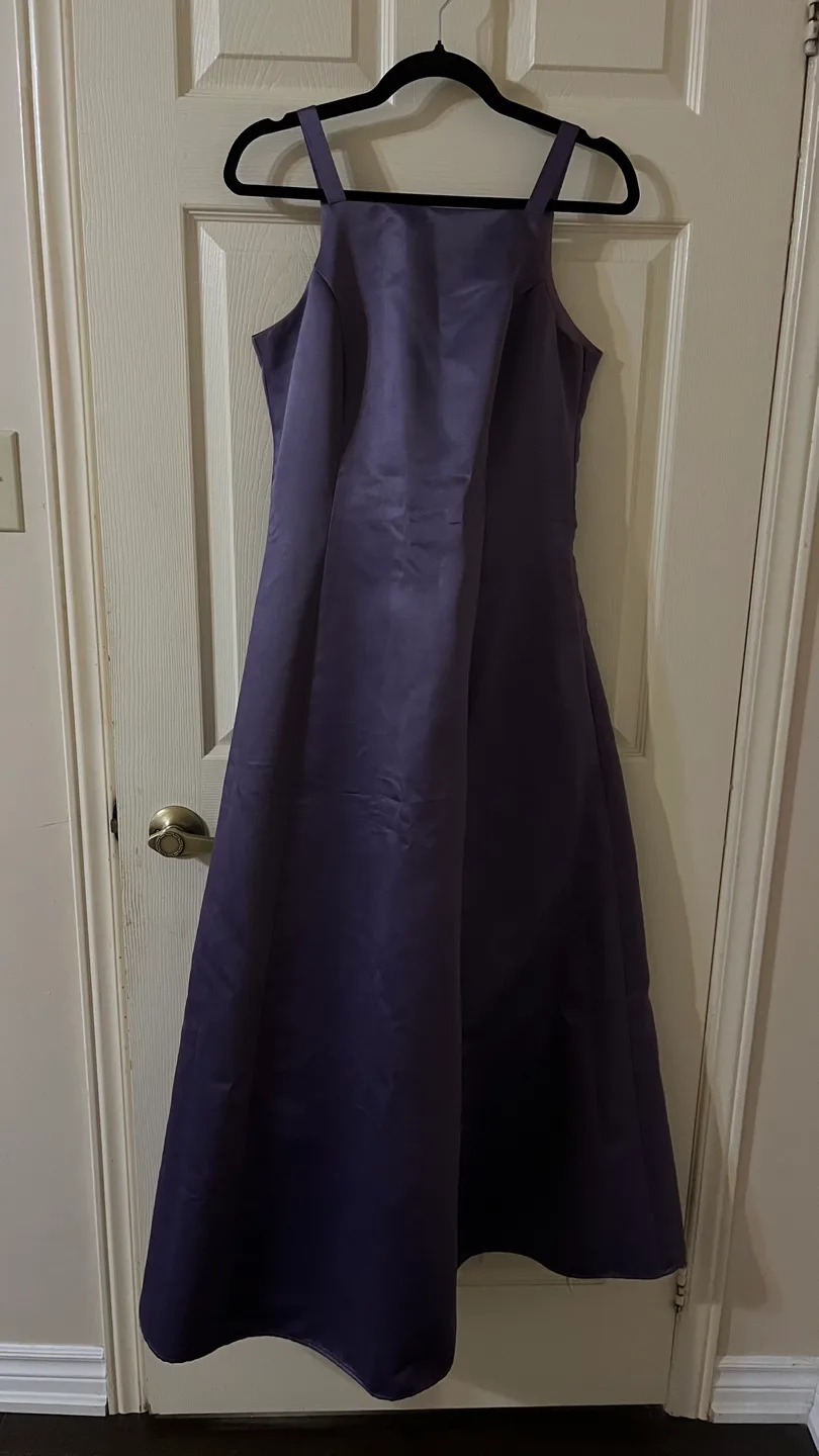 Gorgeous Purple Satin Bridesmaid Dress thumbnail