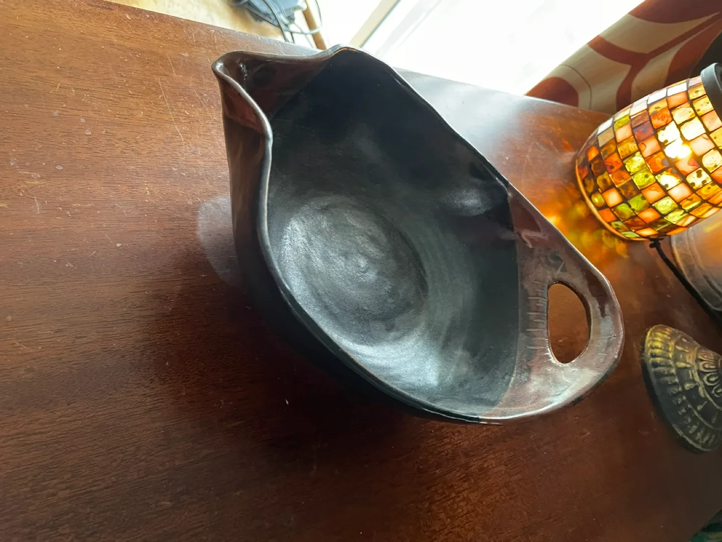 Handcrafted Pottery Serving Bowl image indicator(6)