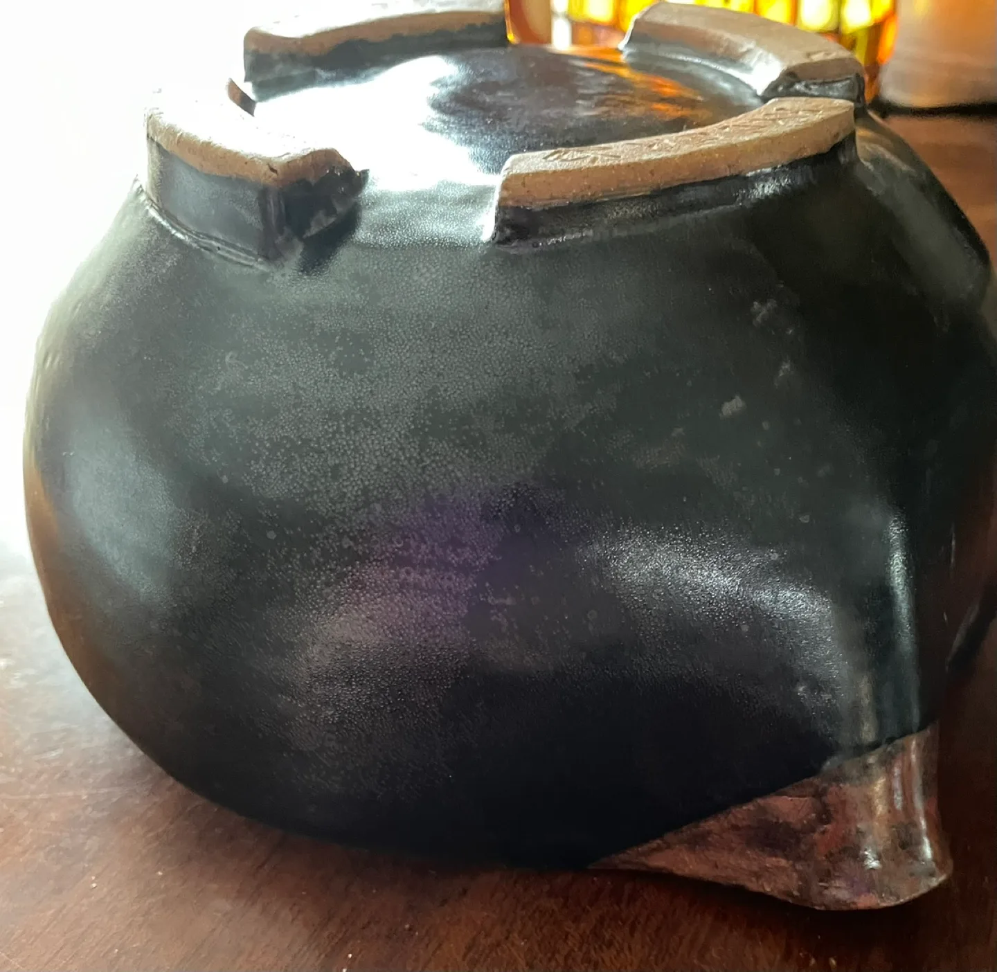 Handcrafted Pottery Serving Bowl image indicator(4)