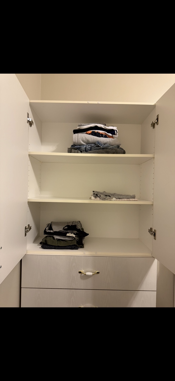 White Children’s Wardrobe with Three Drawers - photo 3
