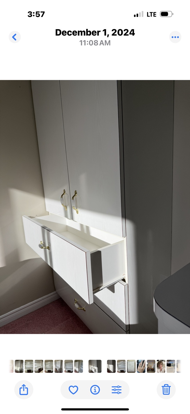White Children’s Wardrobe with Three Drawers - photo 2