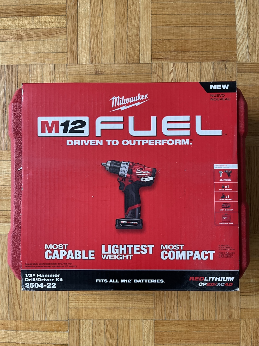 Milwaukee M12 FUEL 1/2" Hammer Drill Driver Kit