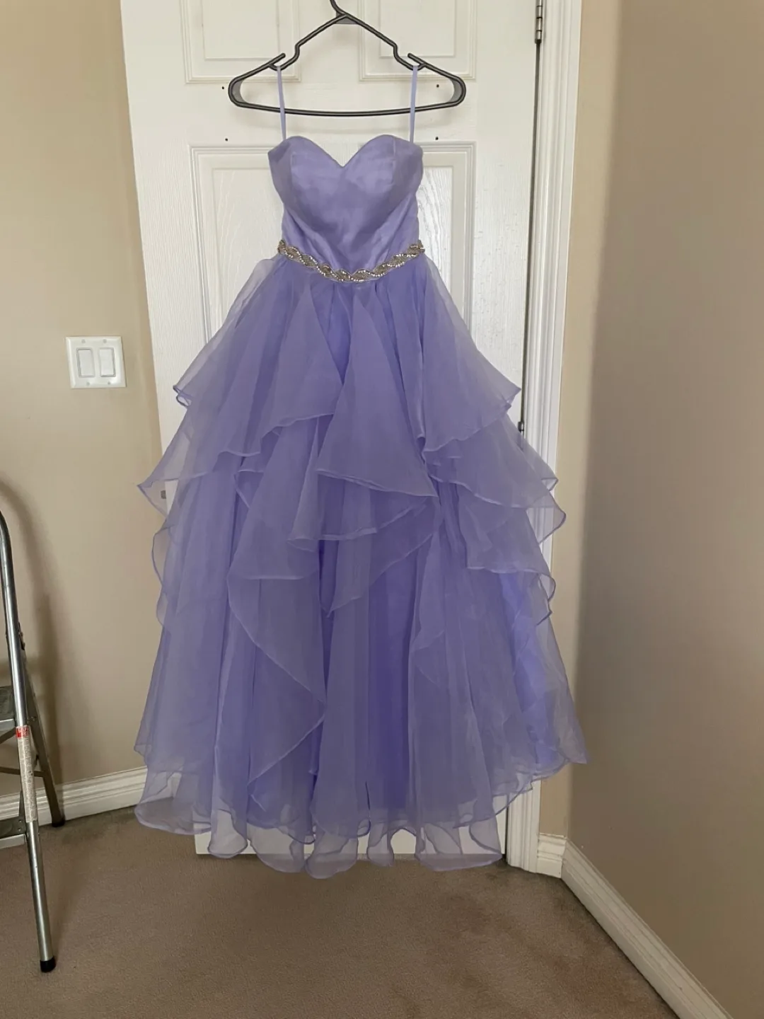 Lavender Strapless Ball Gown image indicator(2)