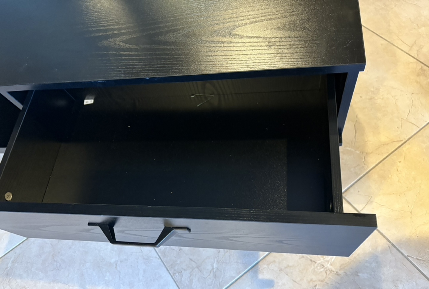 Black Coffee Table with Storage - photo 3