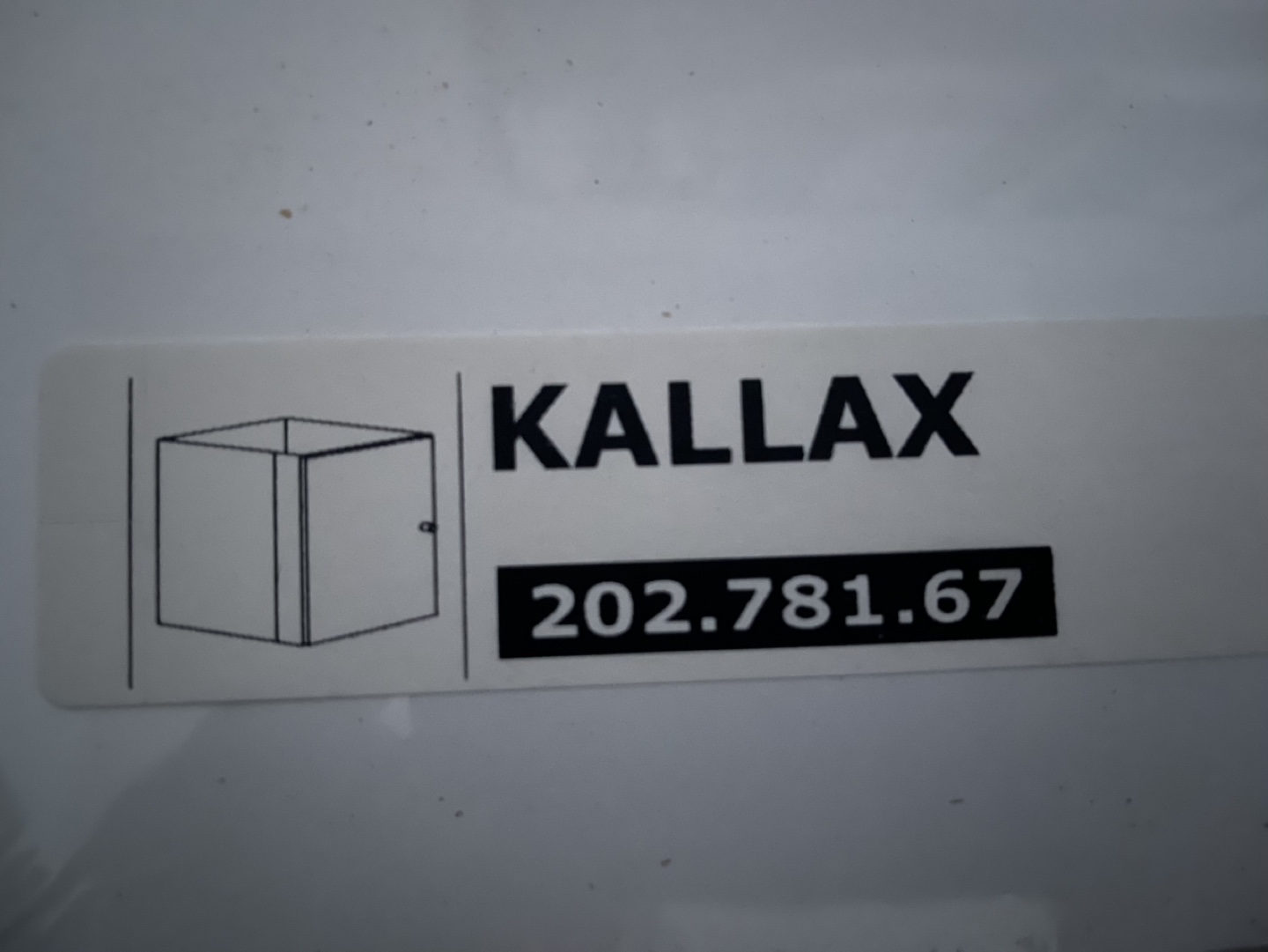 IKEA KALLAX Insert with Door - White 33x33 cm - photo 2