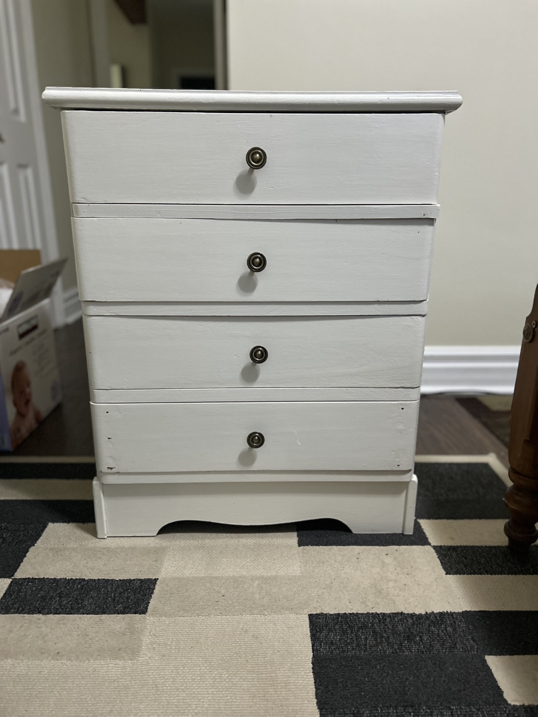 White Four-Drawer Chest