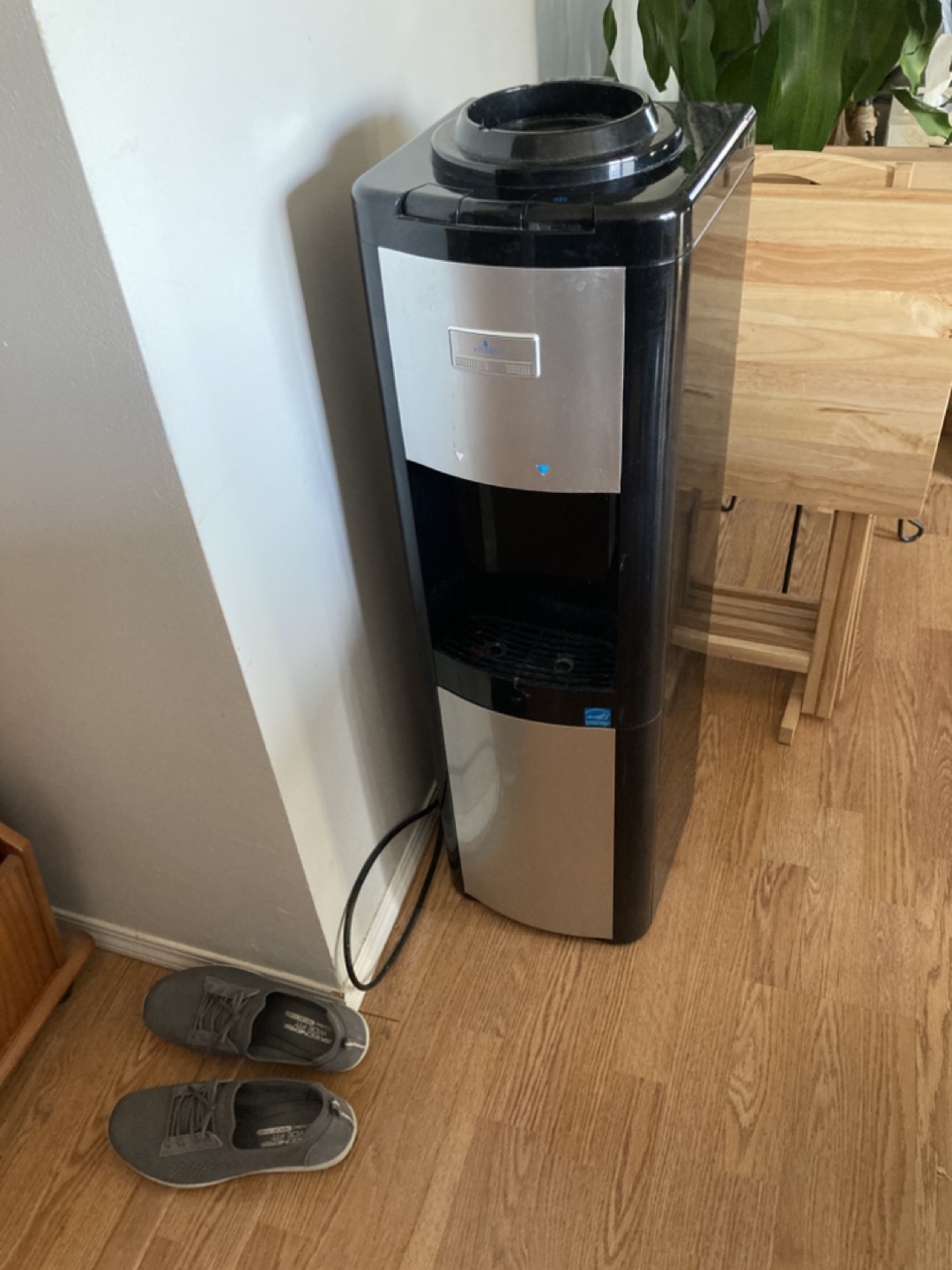 Black and Silver Water Cooler Dispenser