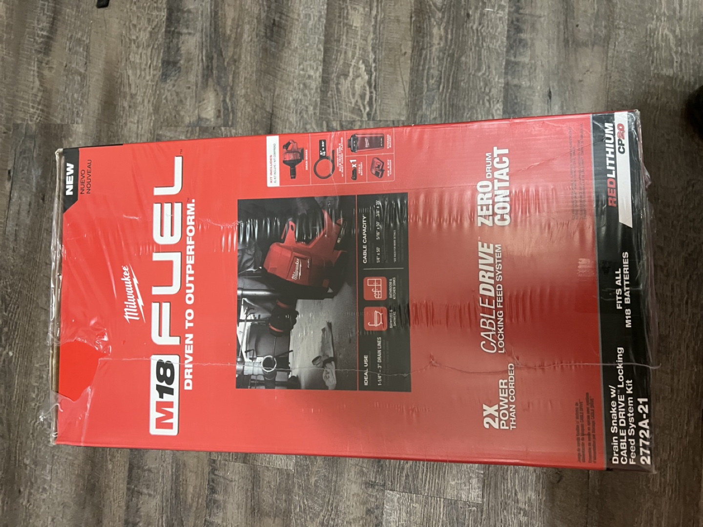 MilwaukeeCordless Drain Snake Auger Kit, CABLE DRIVE & 5/16 in - photo 4