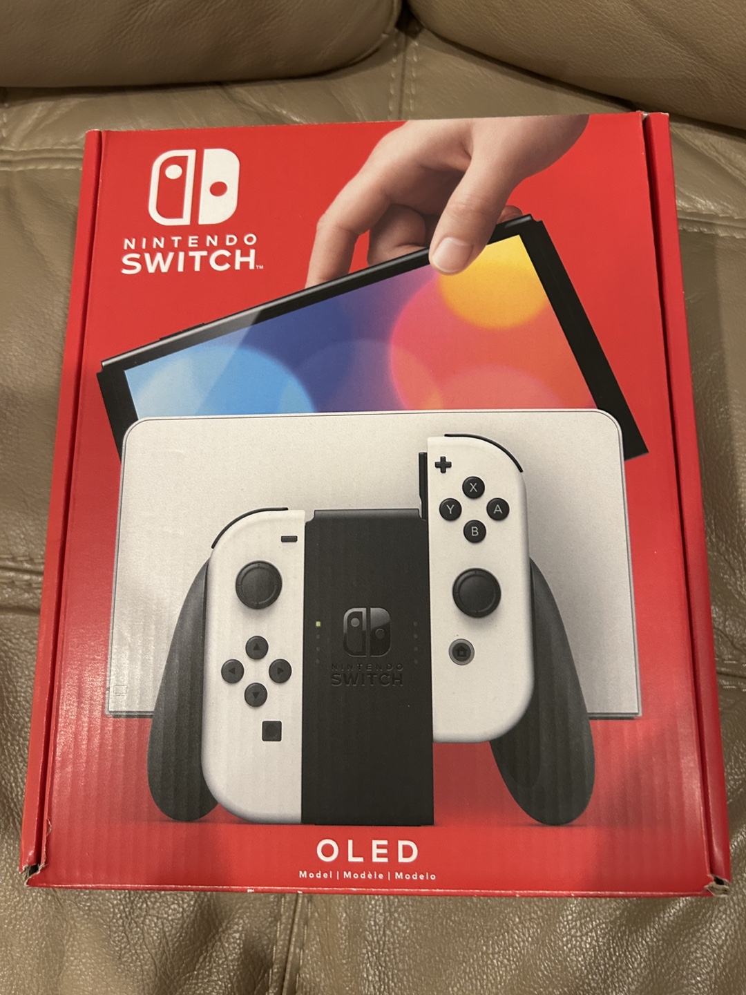 Nintendo Switch OLED Console with Neon Joy-Cons