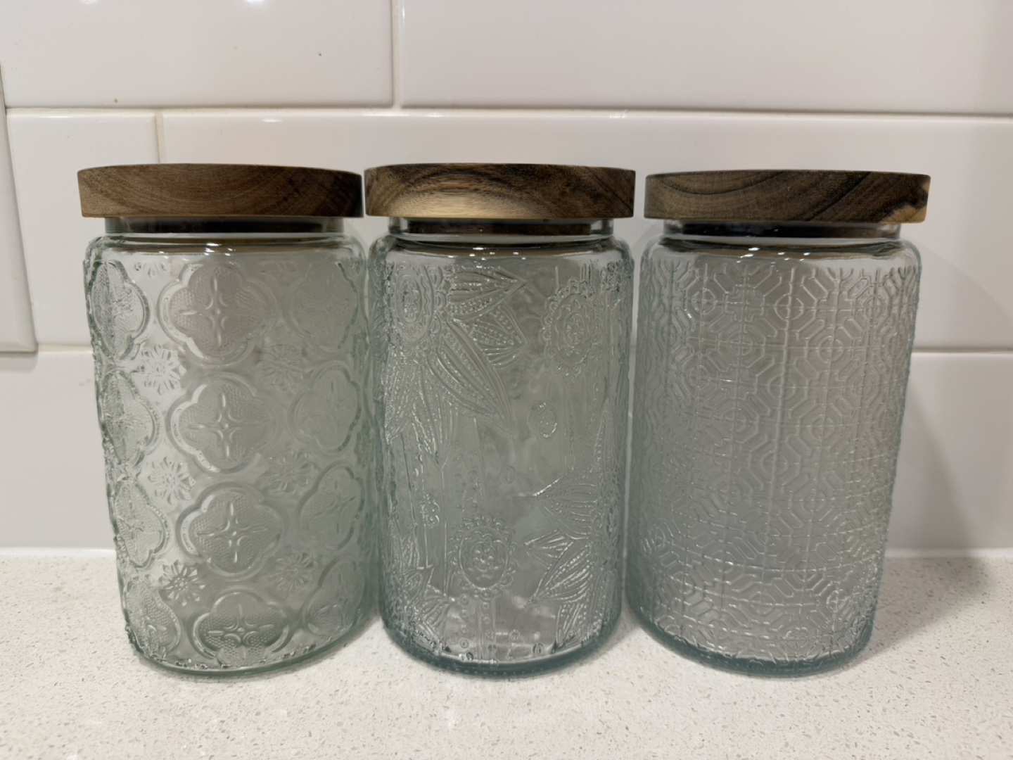 Vintage Food Storage Canisters - Glass