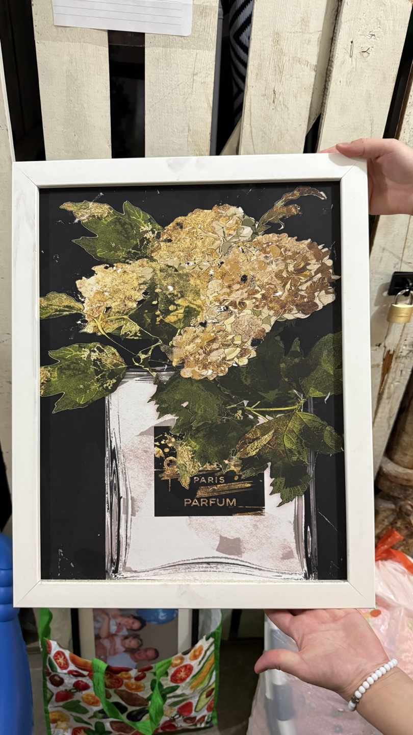 Framed Floral Perfume Print
