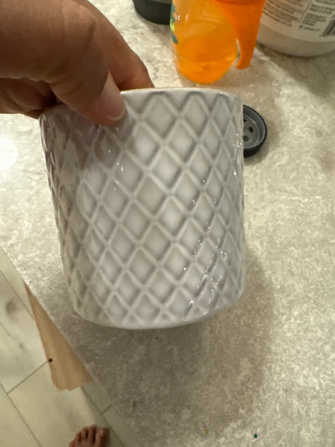 IKEA CHIAFRÖN planter, light grey, 9cm 🧡 image indicator(2)