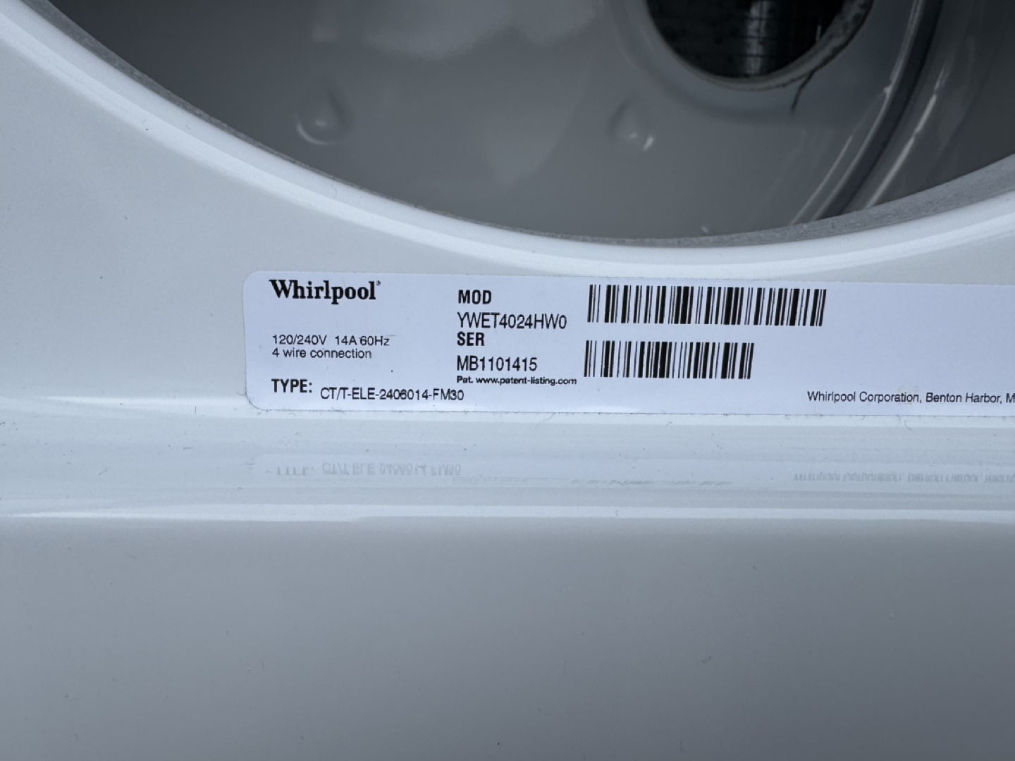 Whirlpool Stackable Washer and Dryer - photo 5