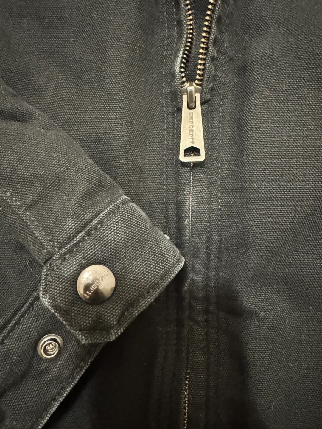 Carhartt Men's Size Medium Black Duck Jacket image indicator(4)