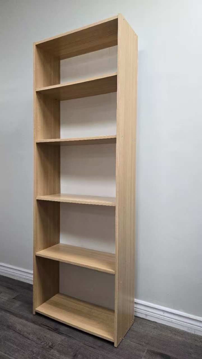 5-Shelf Wooden Bookcase