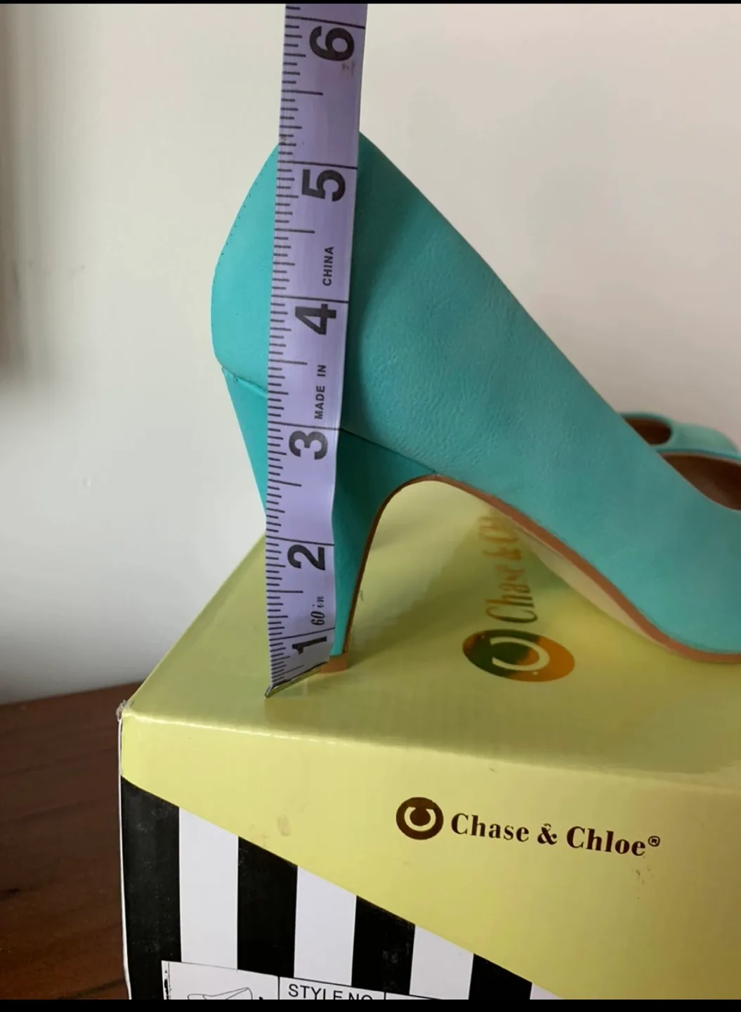 Chase & Chloe Mint Green Heels - Size 8 image indicator(3)