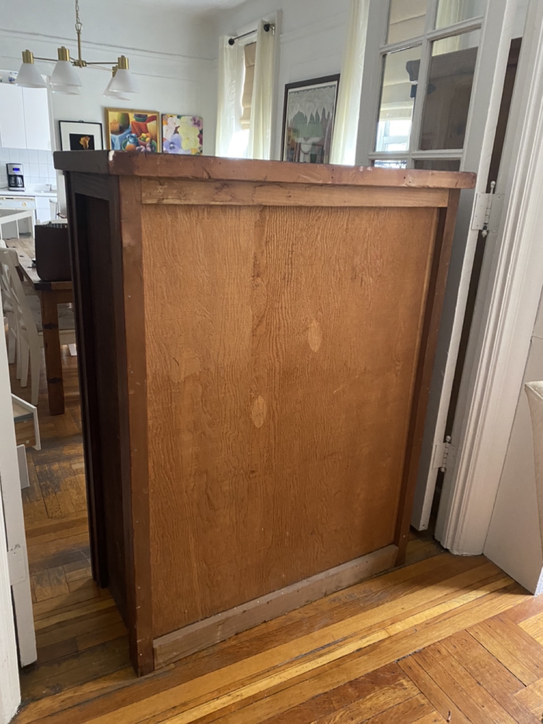 Tall Dark Wood Dresser - photo 3