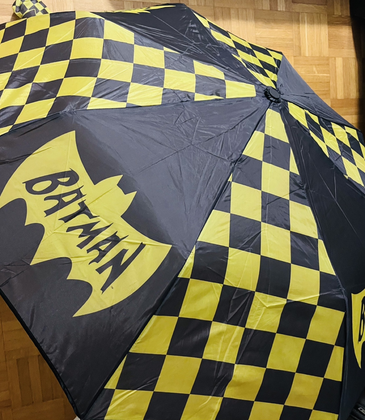 Batman Checkered Umbrella | Moving Out Sale