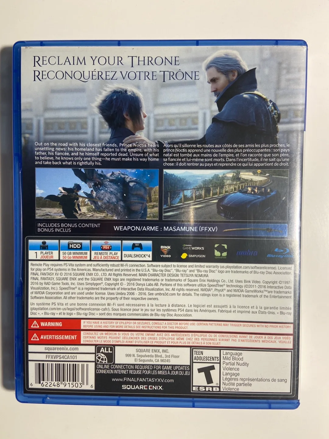 Final Fantasy XV Day One Edition PS4 image indicator(3)