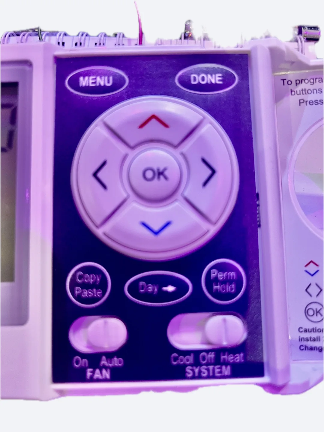 ❤️White-Rodgers UP300C Programmable Thermostat image indicator(2)