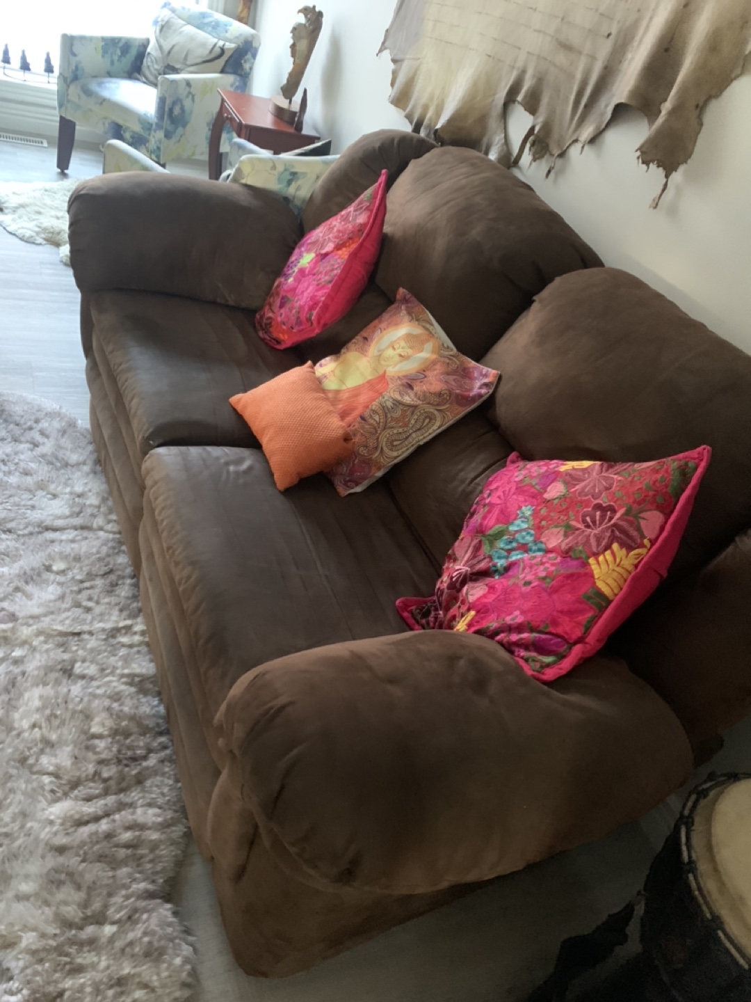 Brown Recliner Sofa