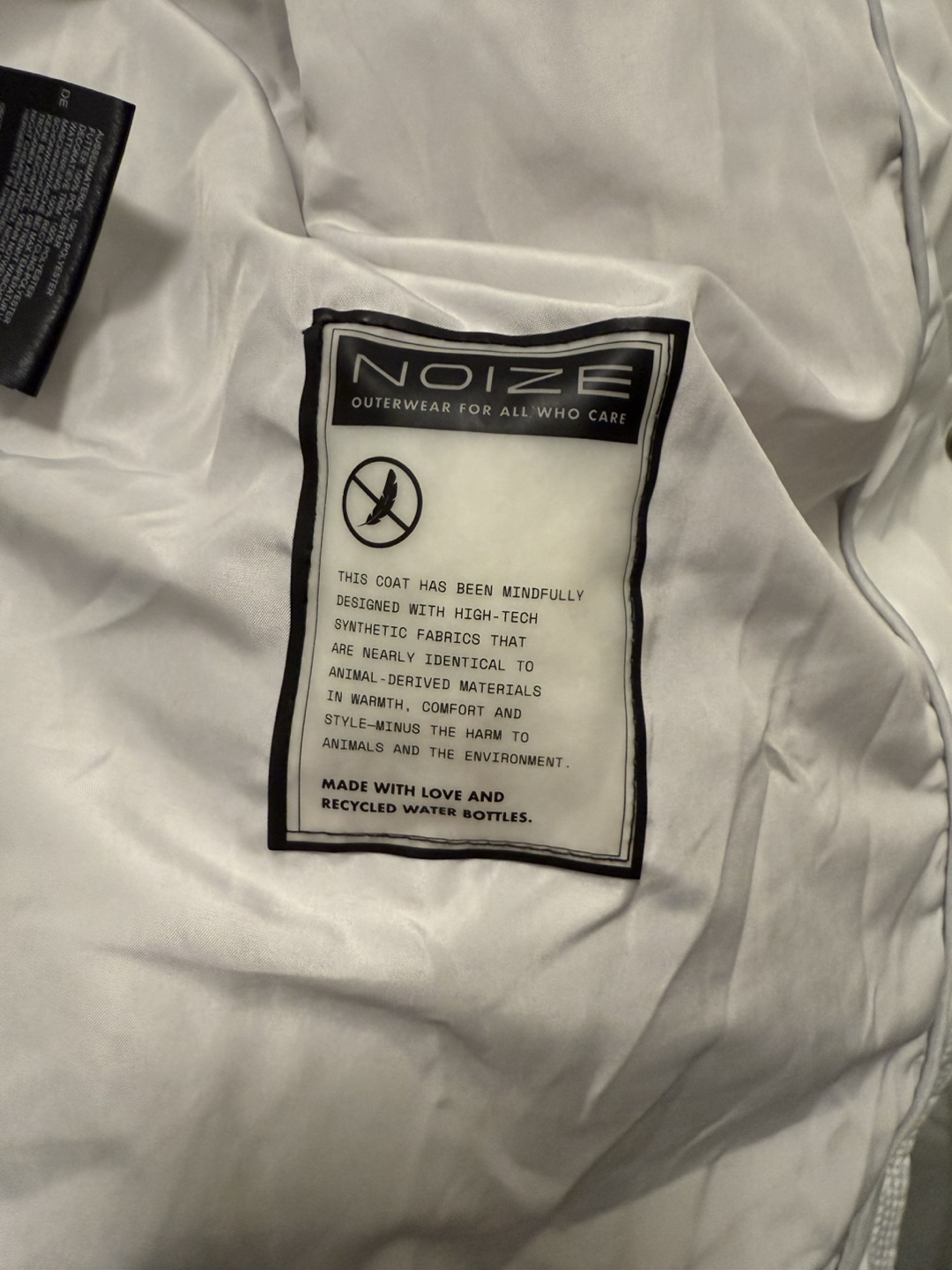 NOIZE White Puffer Jacket with Faux Fur Trim - photo 4
