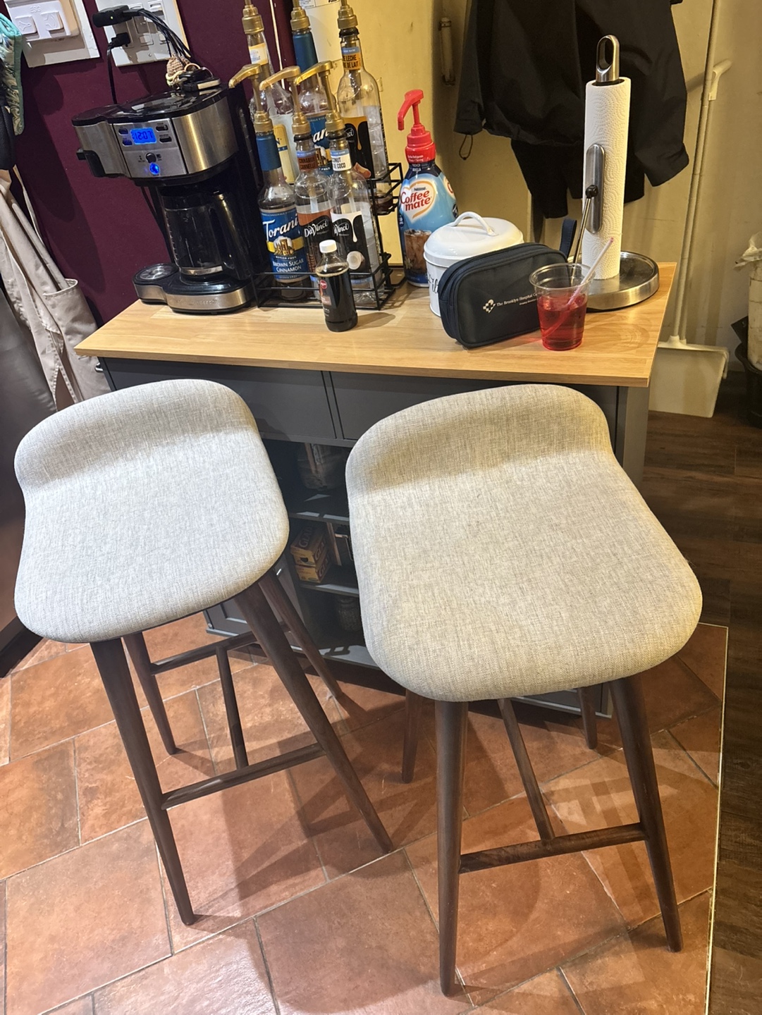 Pair of Mid-Century Modern Bar Stools