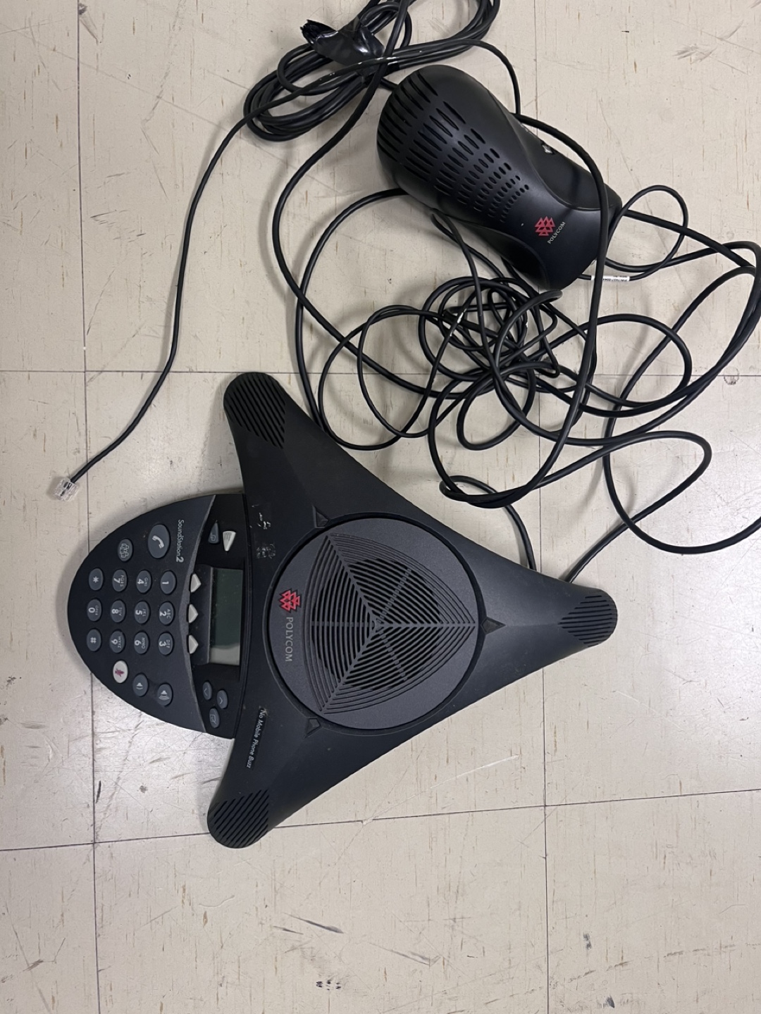Polycom SoundStation2 Conference Phone with Expansion Mic