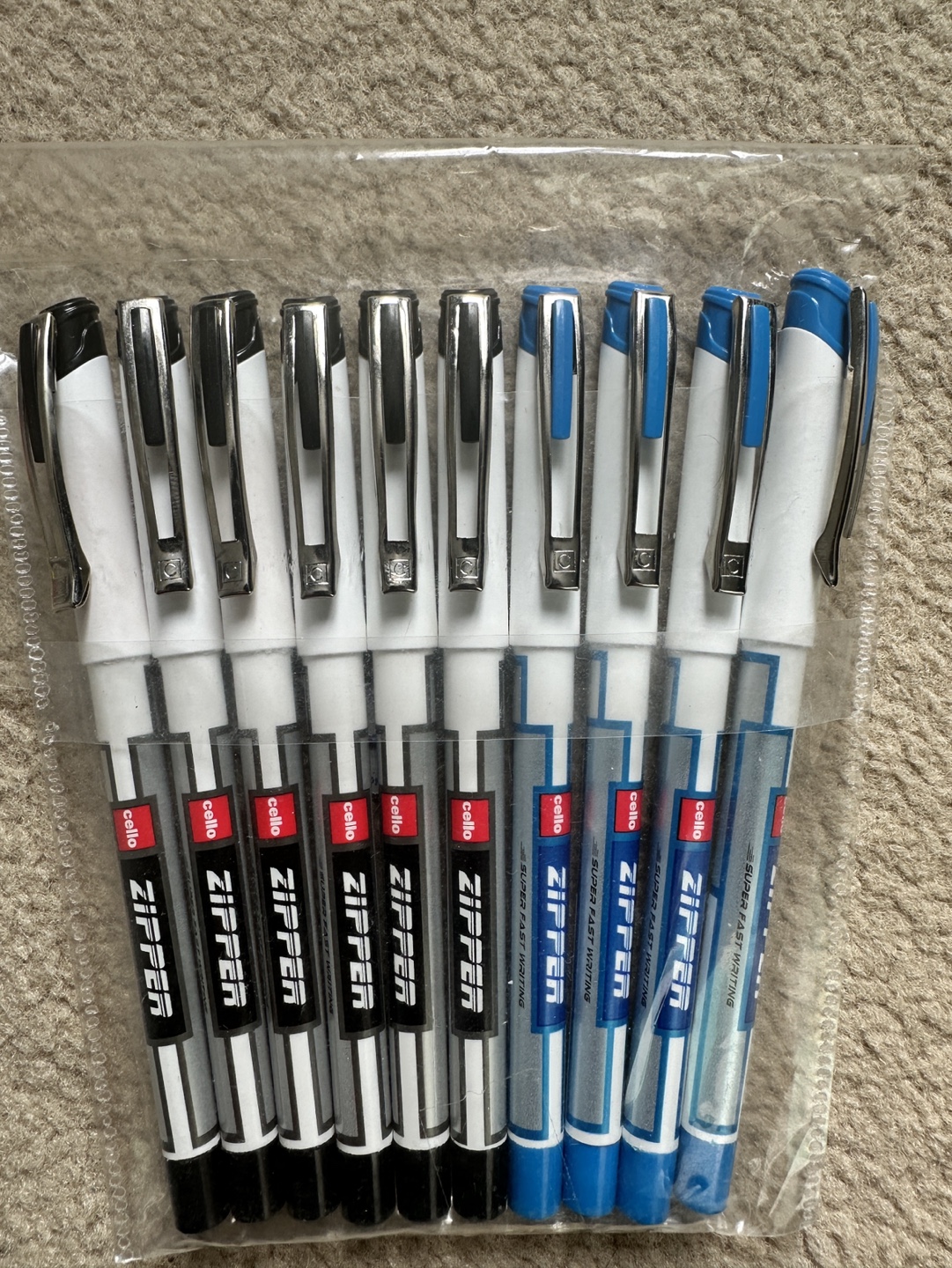 Ten Cello Zippen Permanent Markers