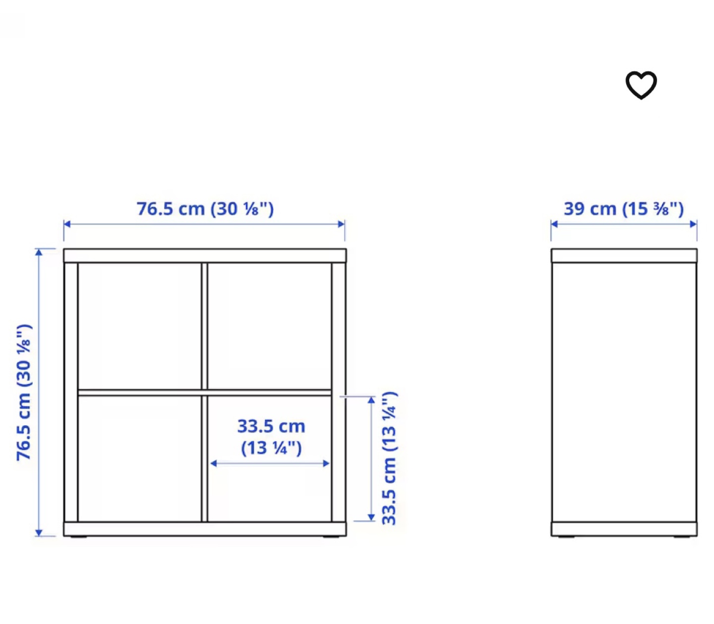 4-cube shelving unit - photo 3