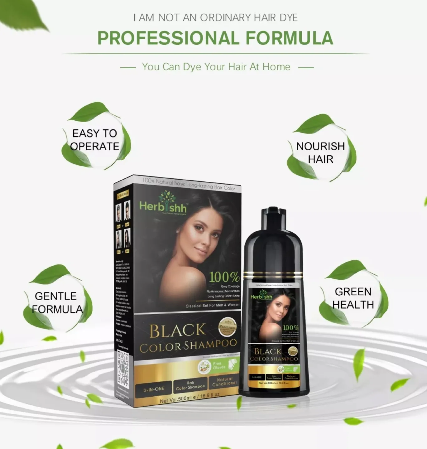 NEW Herbishh Black Color Shampoo - 500ml image indicator(6)