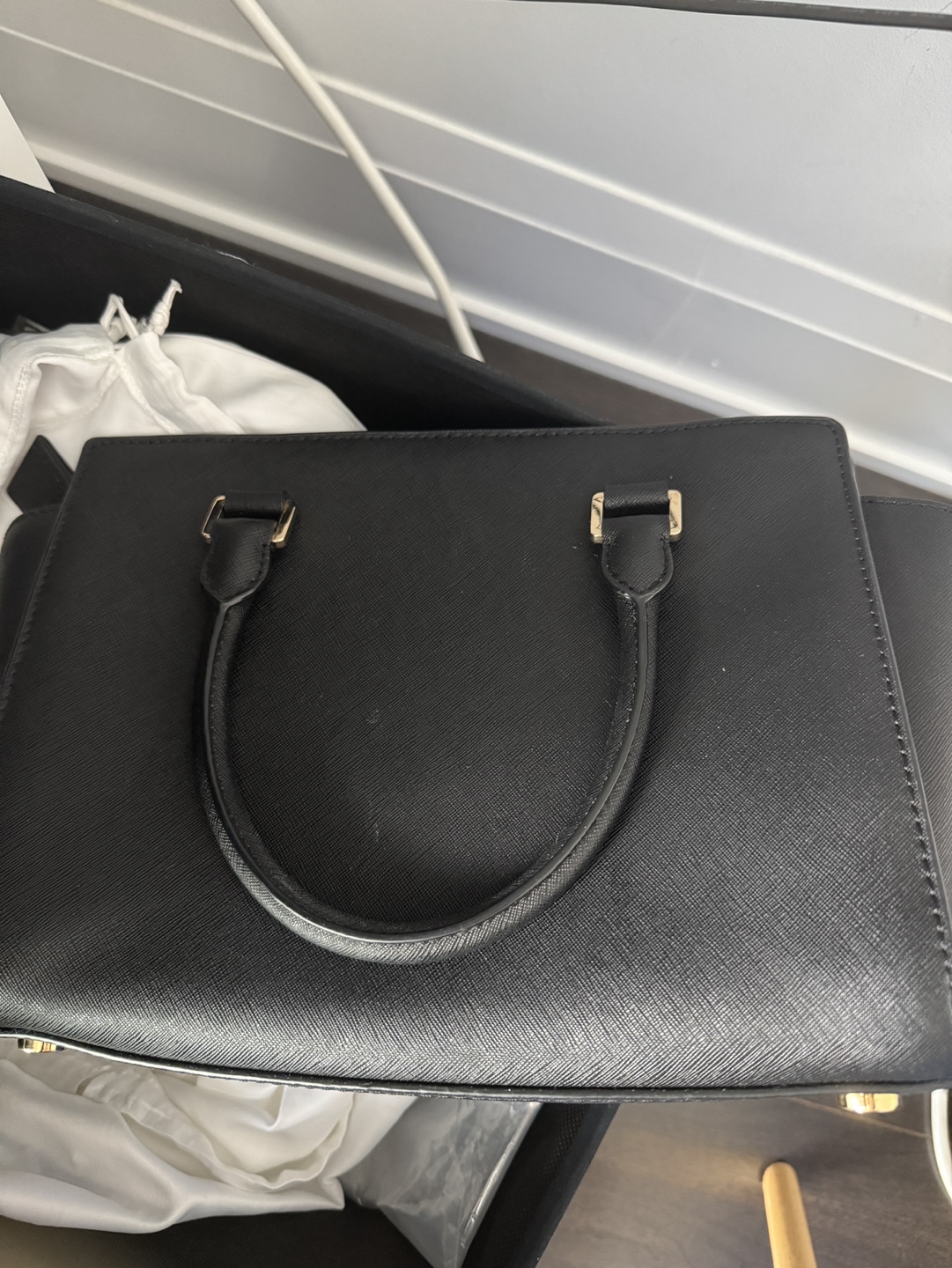 Michael Kors Black Leather Satchel Handbag - photo 2