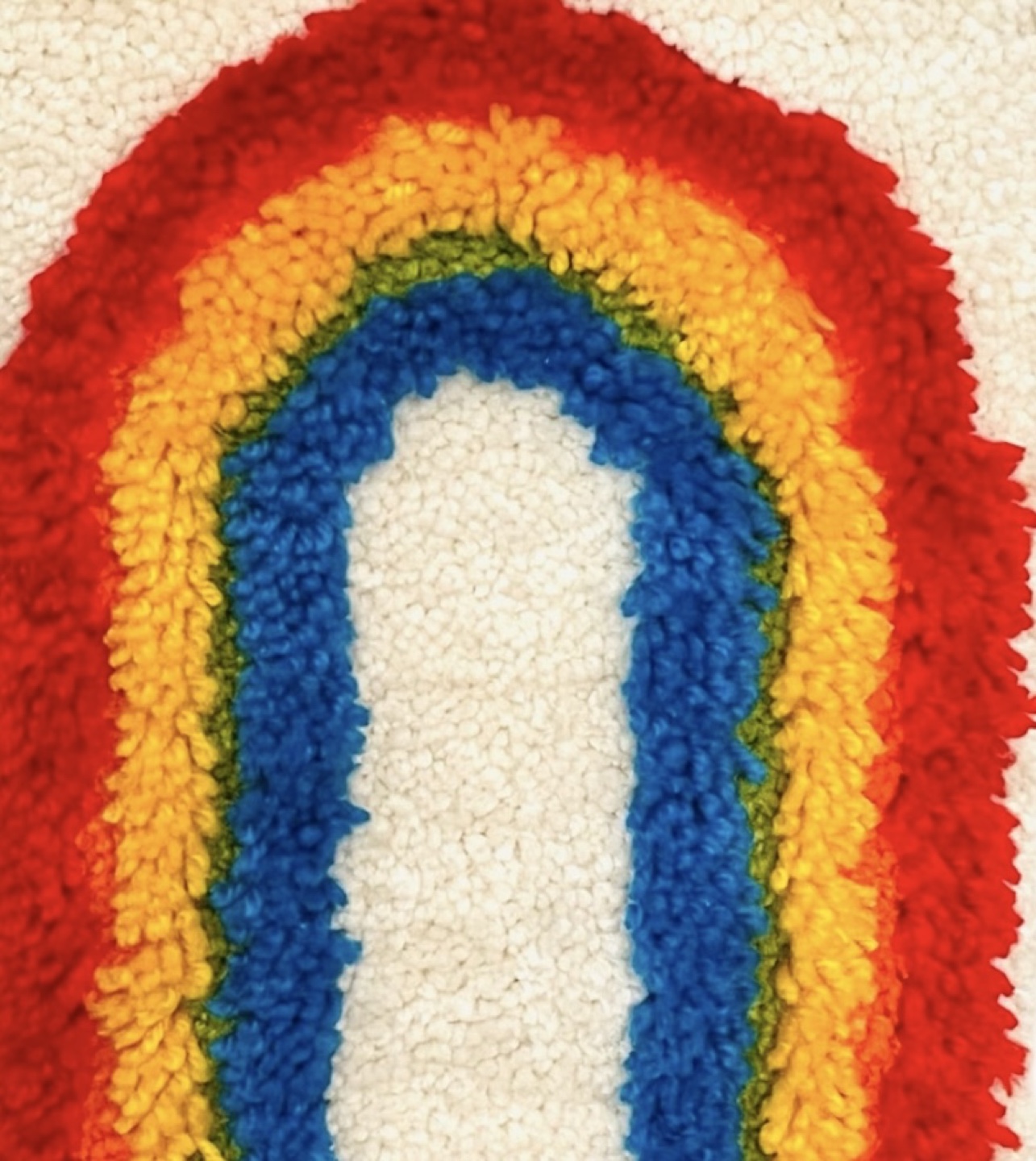 Rainbow Wall Hanging Latch Hook - photo 2