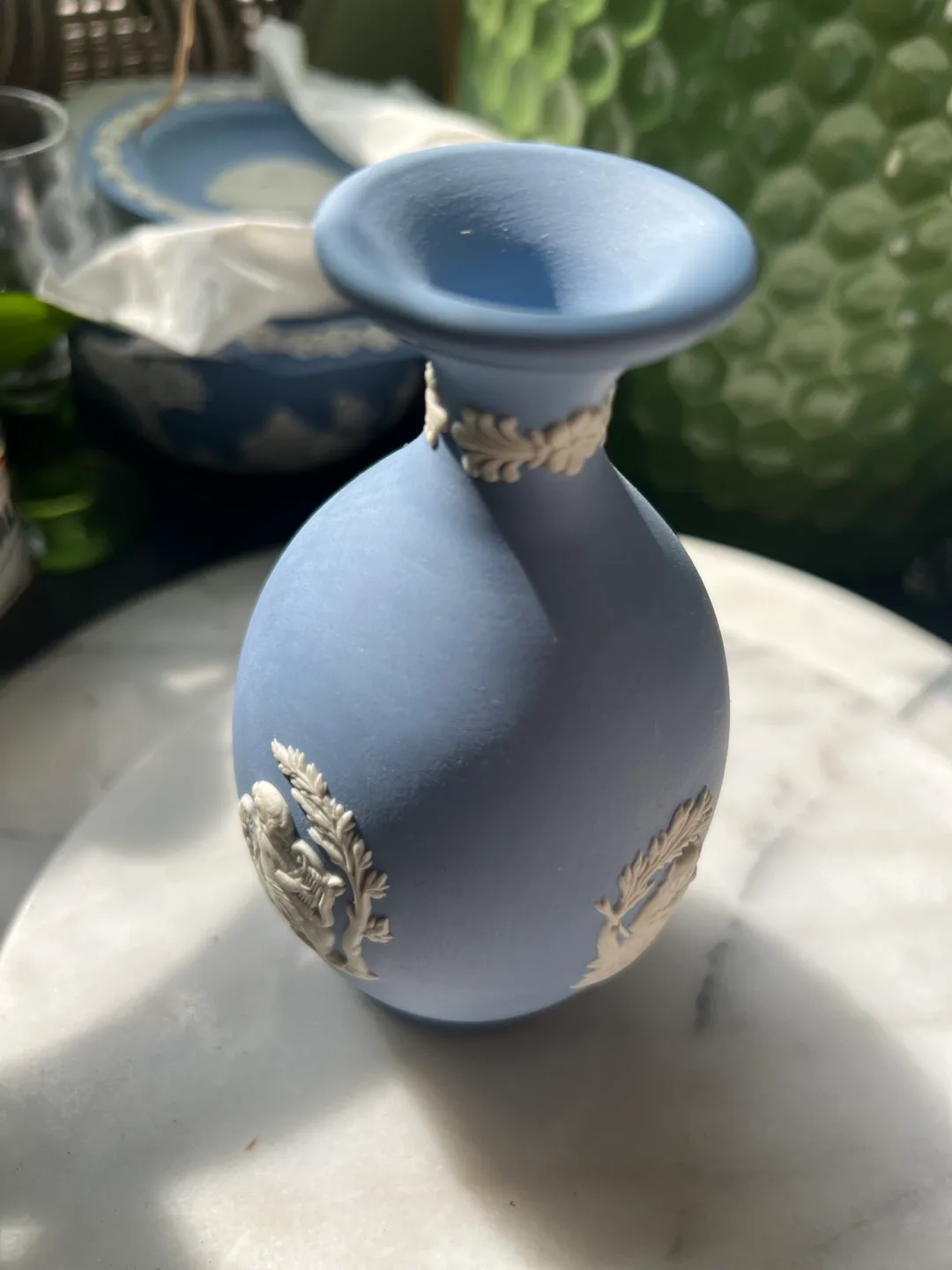 Wedgwood Blue Jasperware Vase image indicator(2)