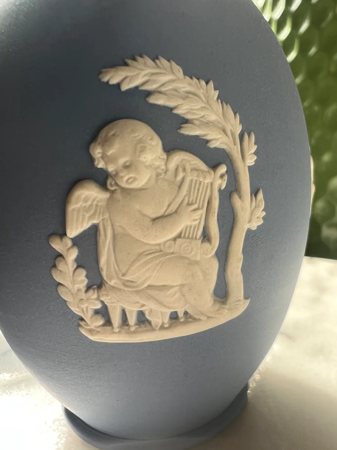 Wedgwood Blue Jasperware Vase image indicator(3)