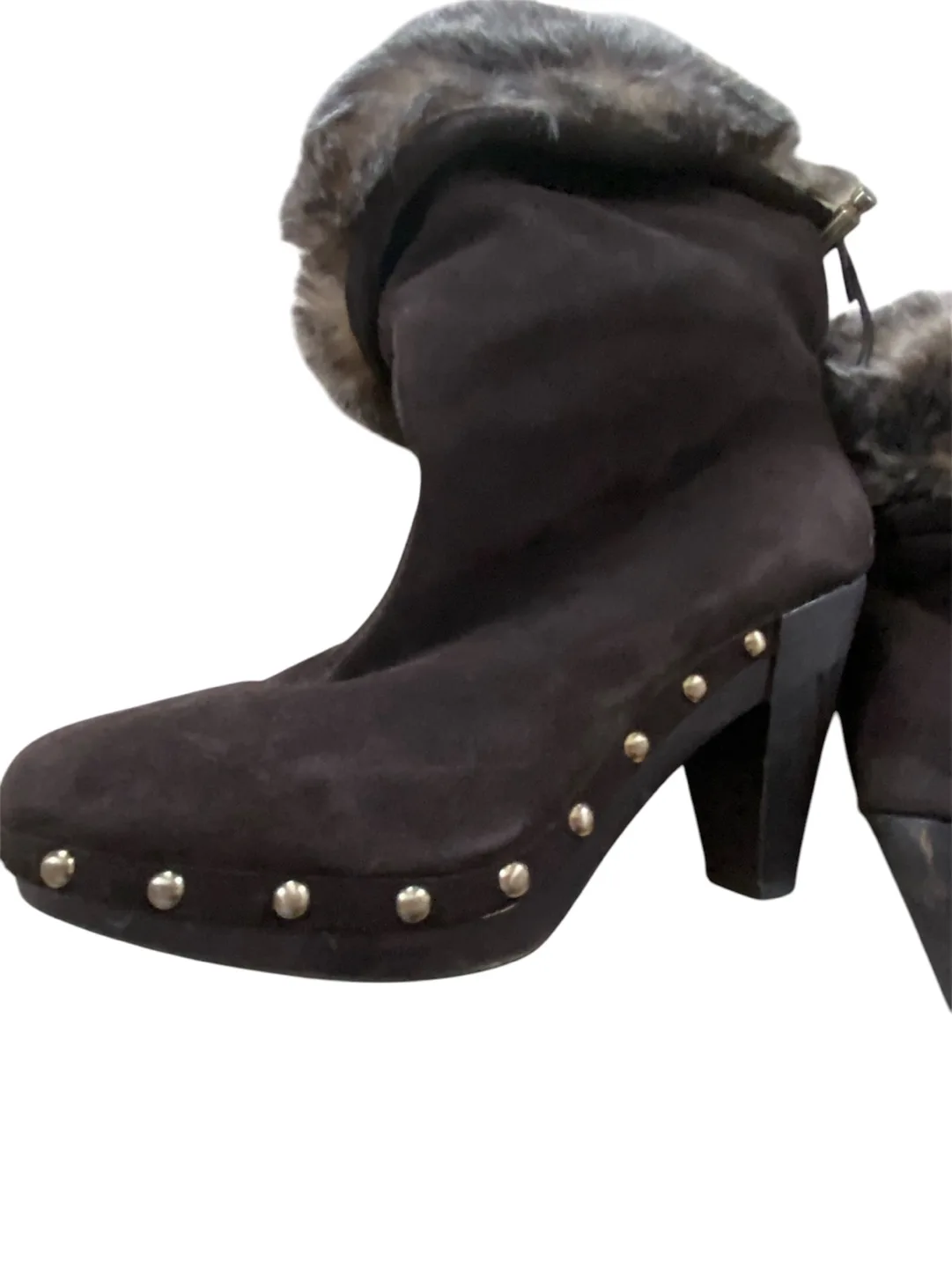 Michael Kors Brown Suede Boots, Size 8.5 image indicator(4)