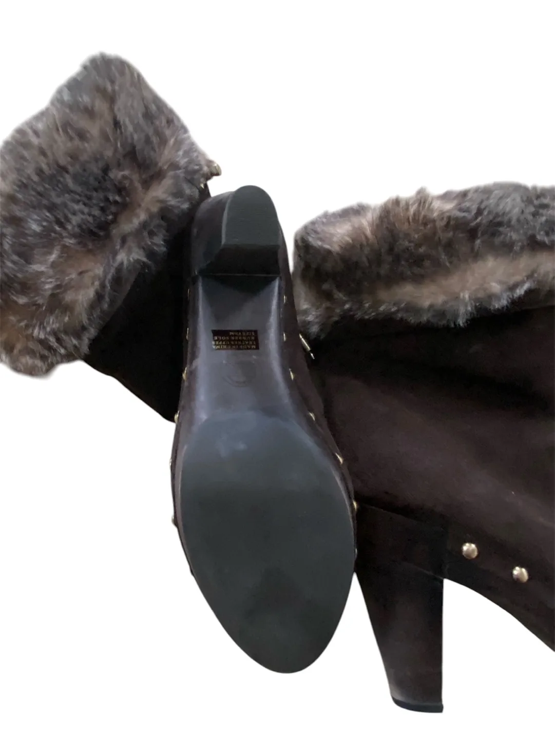 Michael Kors Brown Suede Boots, Size 8.5 image indicator(3)