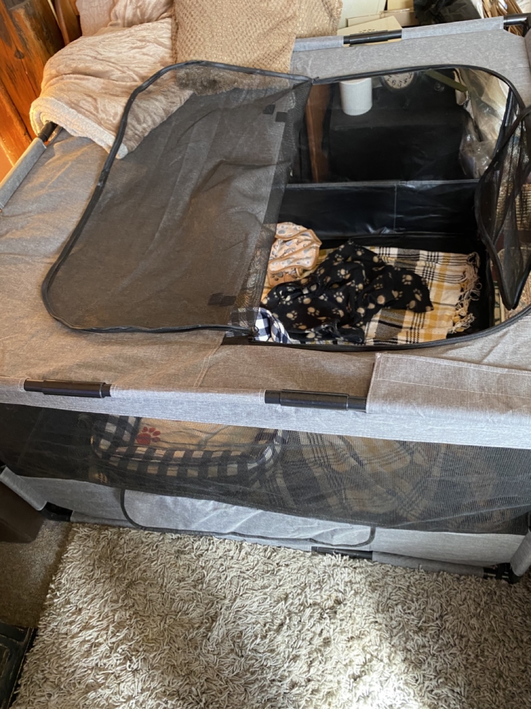 Livray Pet Playpen - Gray - Portable Dog Pen - photo 5