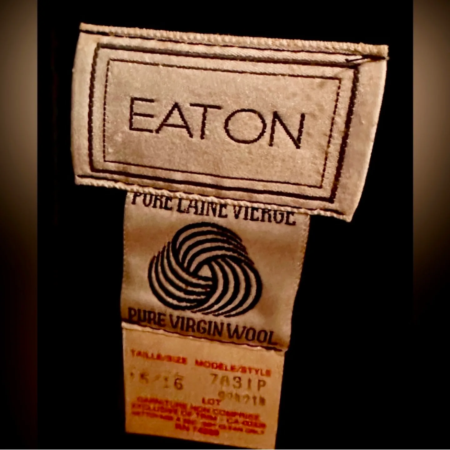 Vintage EATON Classic Pure Virgin Wool Pea Coat - Dark Green image indicator(5)