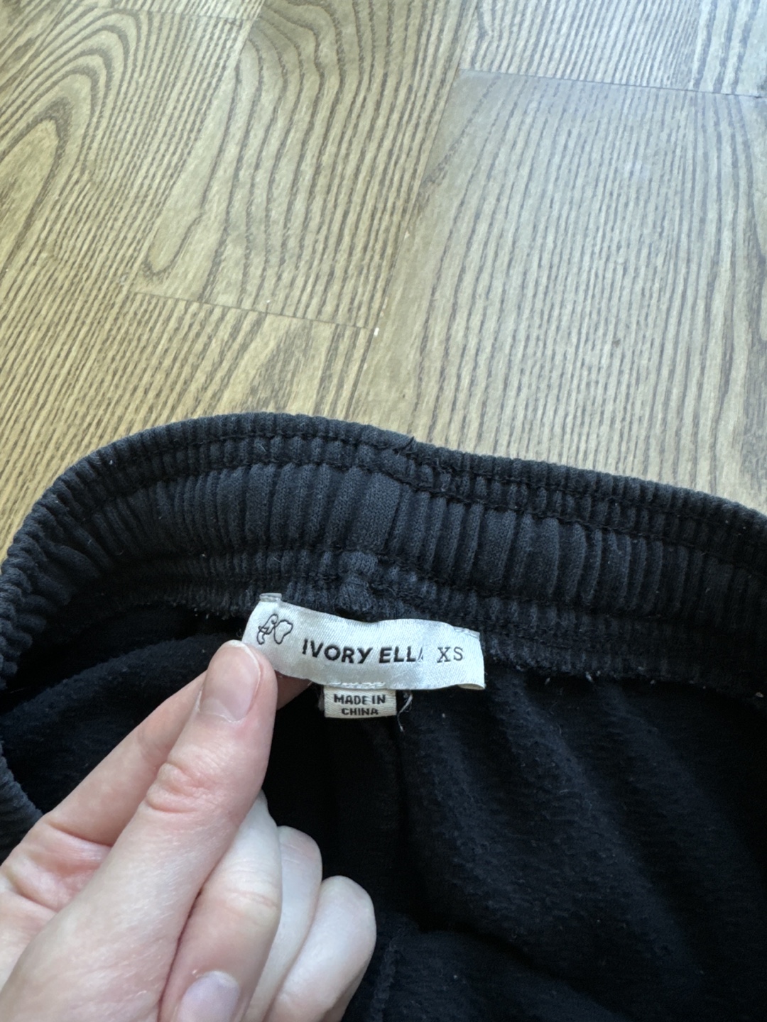 Ivory Ella Black Butterfly Joggers - XS - photo 3