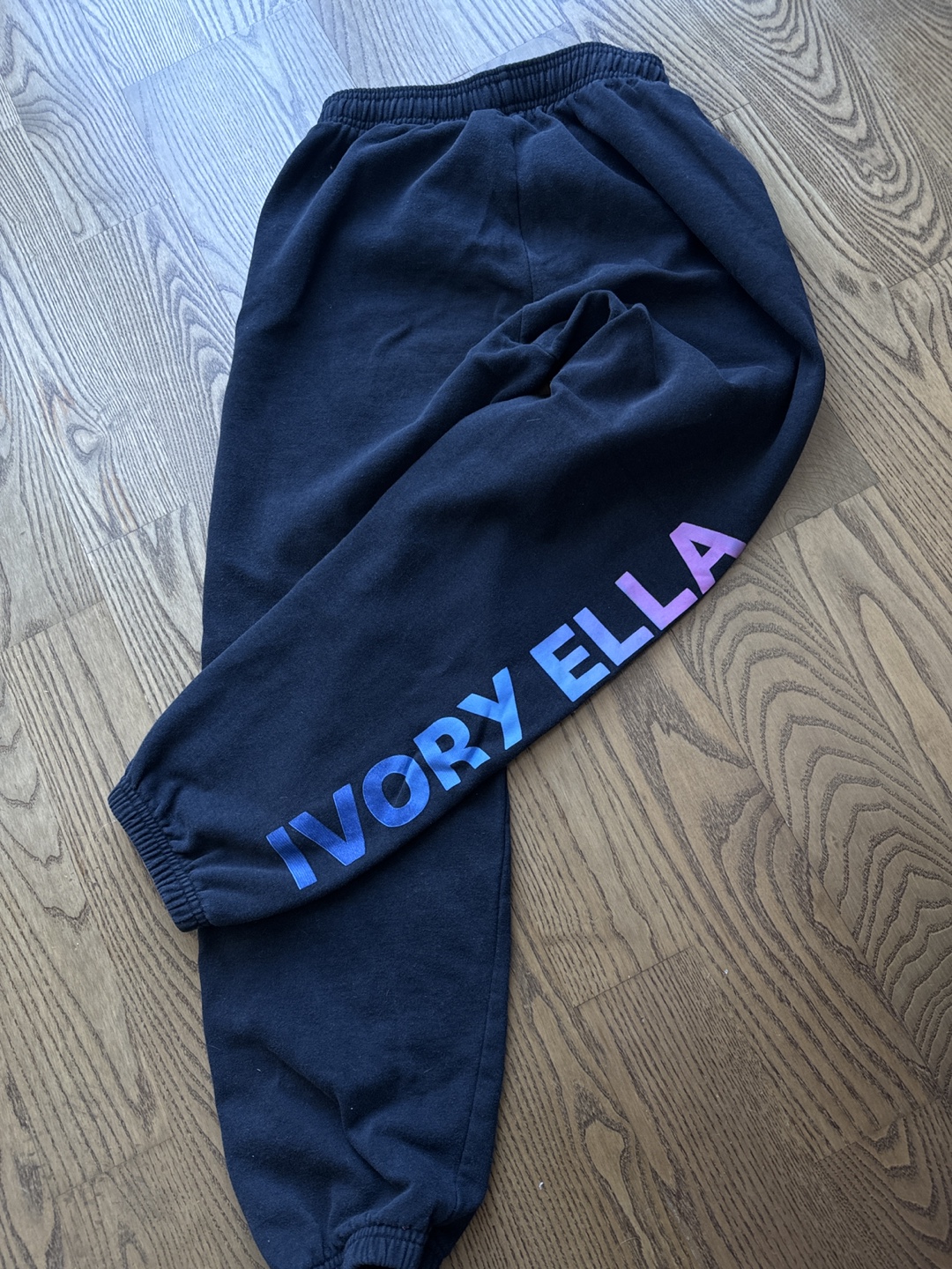 Ivory Ella Black Butterfly Joggers - XS - photo 4