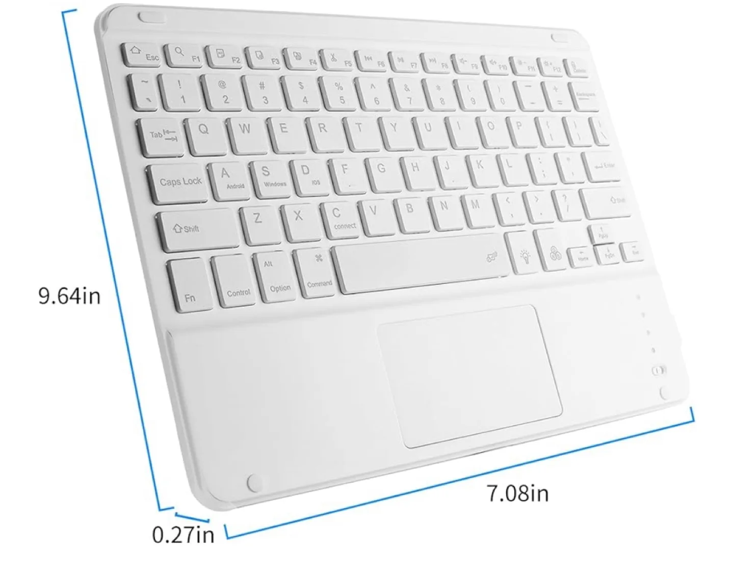 Wireless Backlit Bluetooth Keyboard with Touchpad image indicator(3)