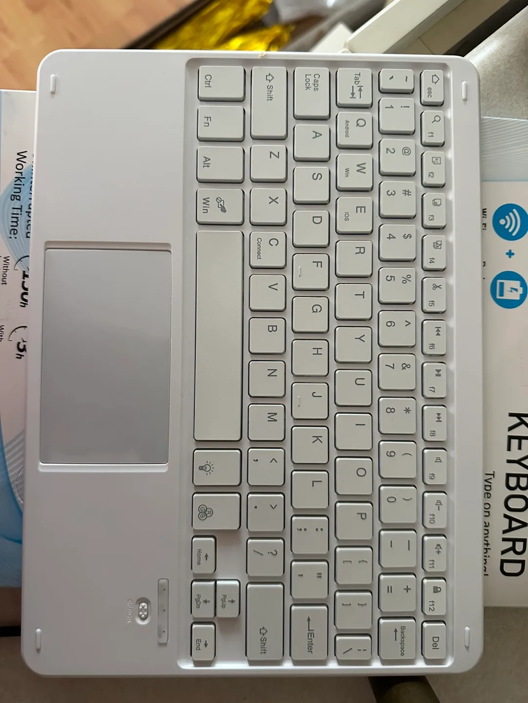 Wireless Backlit Bluetooth Keyboard with Touchpad image indicator(4)