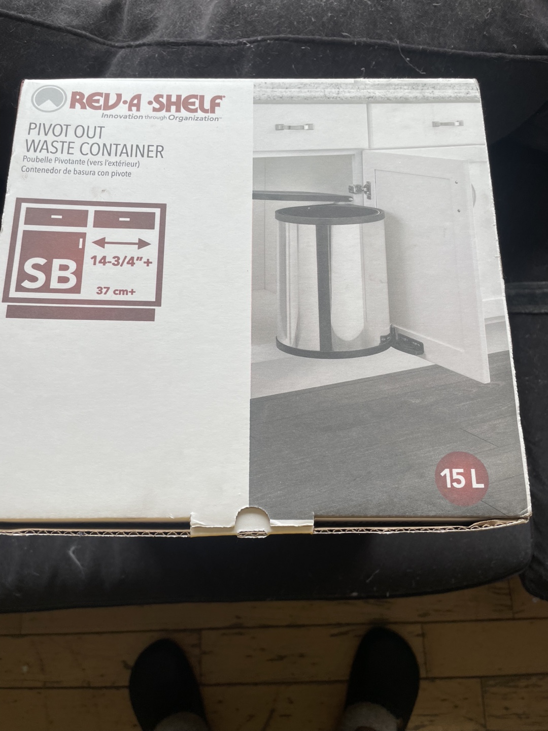 Red-a-Shelf Pivot Out Waste Container - 15L