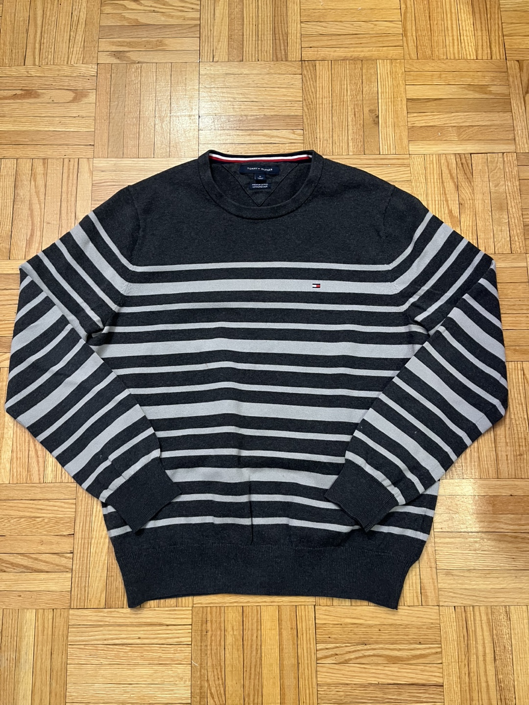 TH Men's Striped Sweater