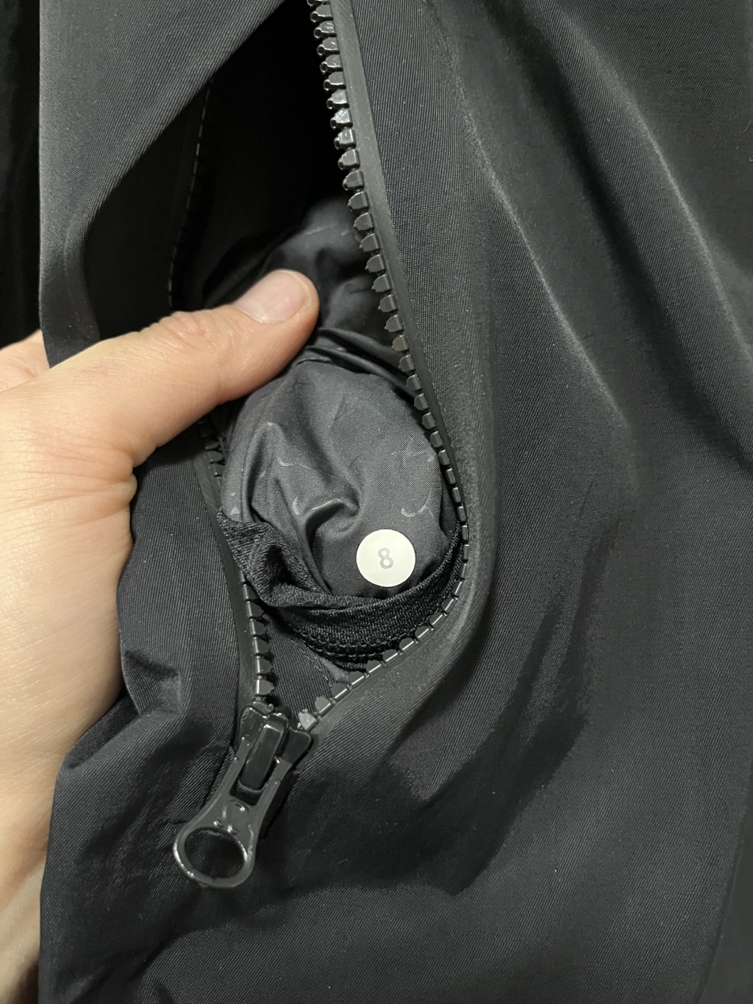 Lulu 🍋 Black Rain Jacket Size 8 - photo 3